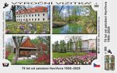 Výroční vizitka - 70 let od založení Havířova 1955-2025