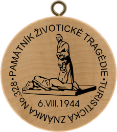 Turistická známka - Památník životické tragédie