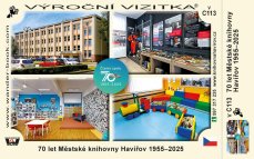 Výroční vizitka - 70 let Městské knihovny Havířov 1955-2025